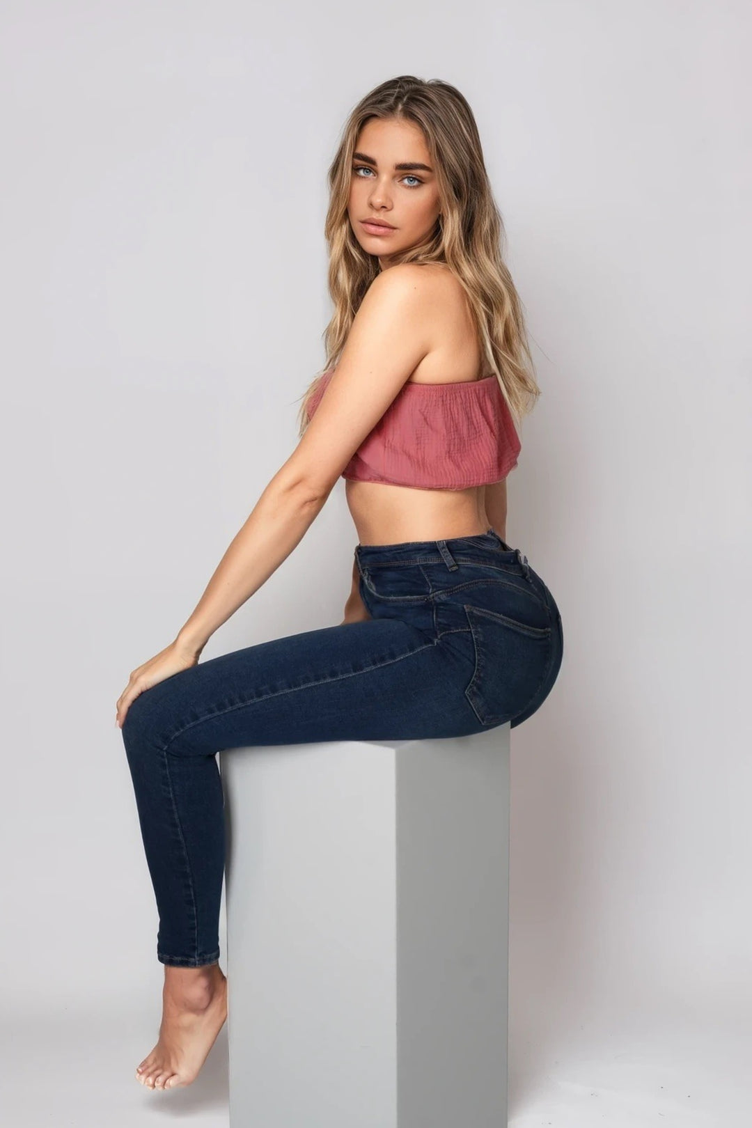Musselin Bandeau Top Lina