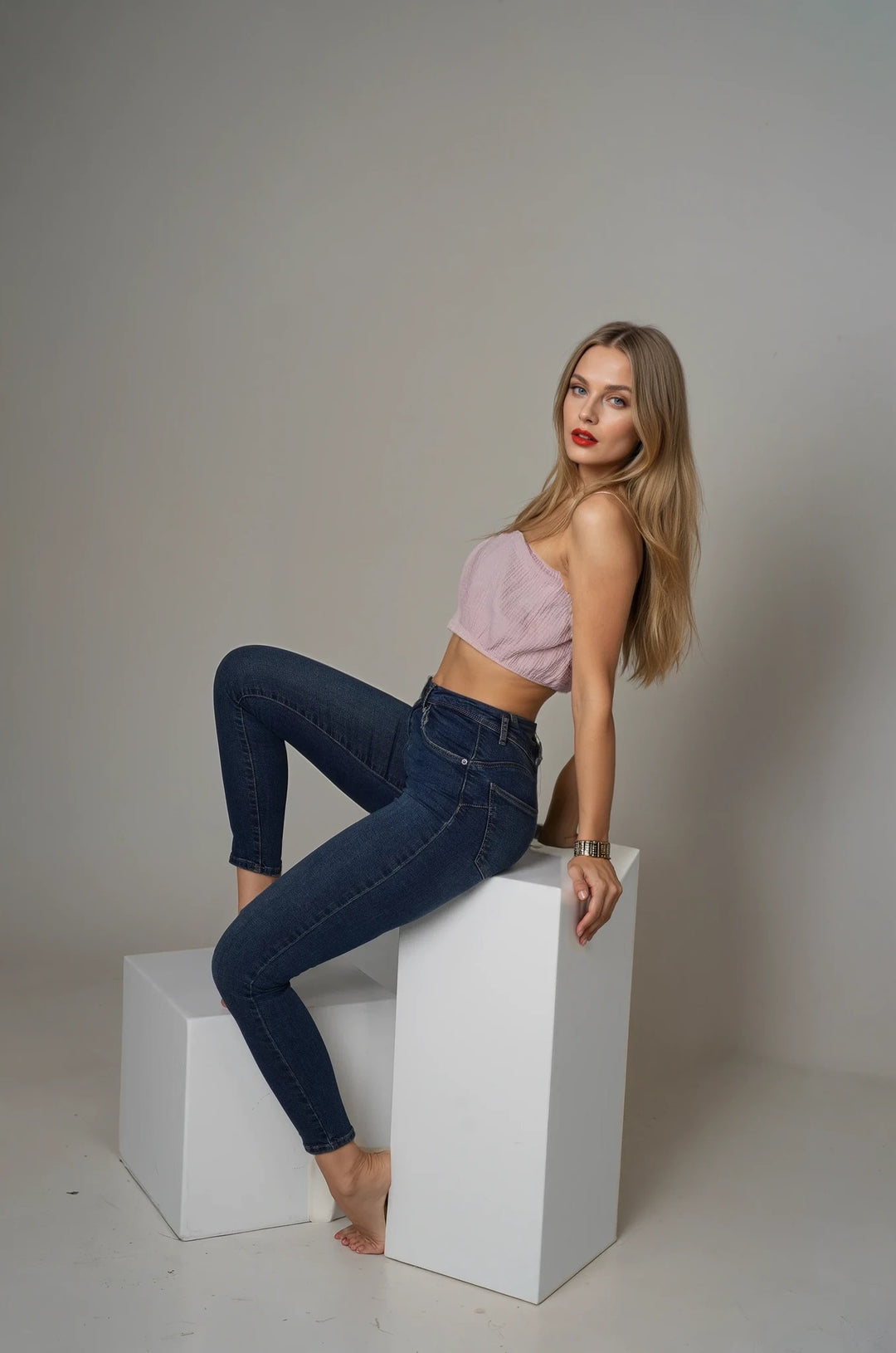 Musselin Bandeau Top Lina
