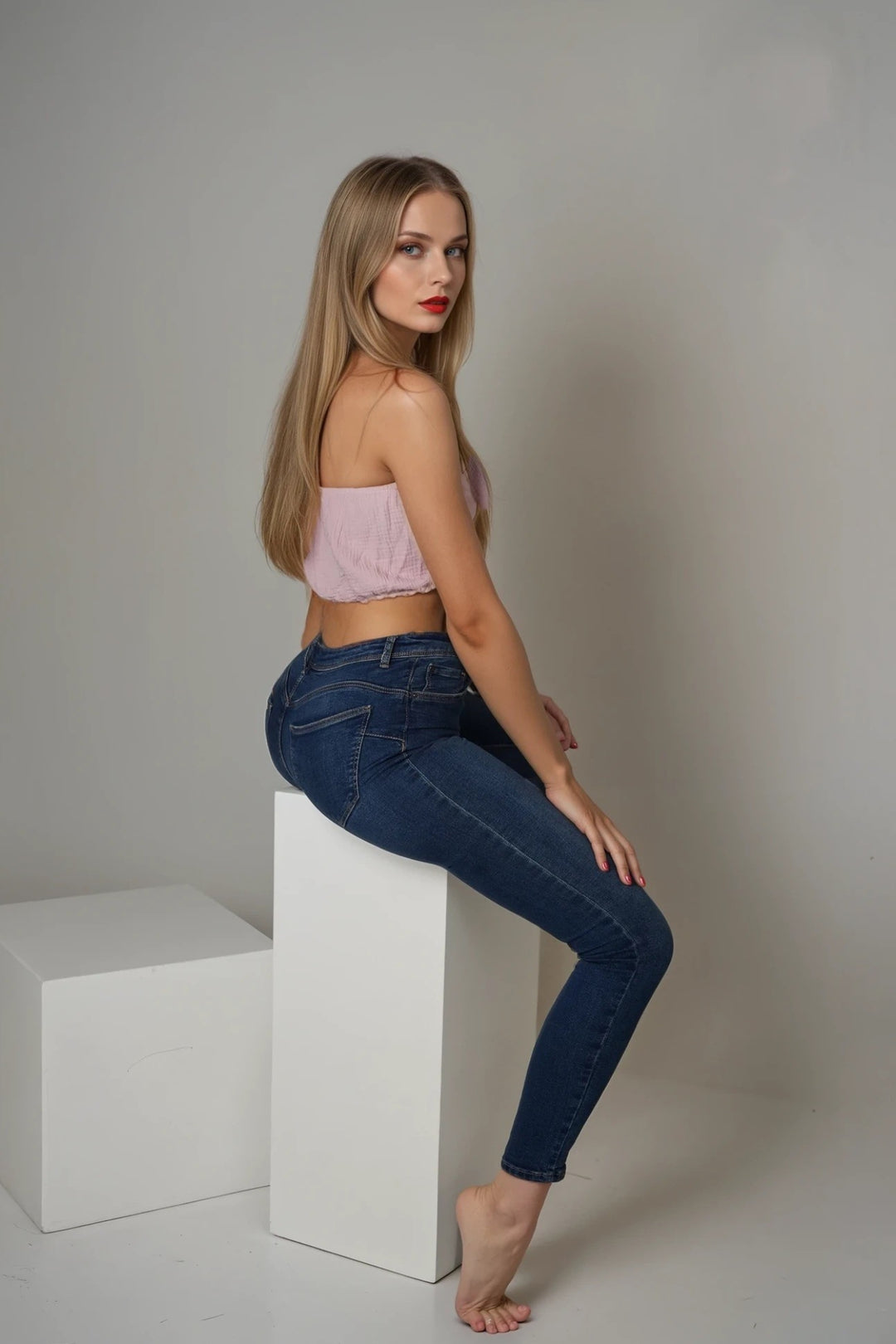 Musselin Bandeau Top Lina
