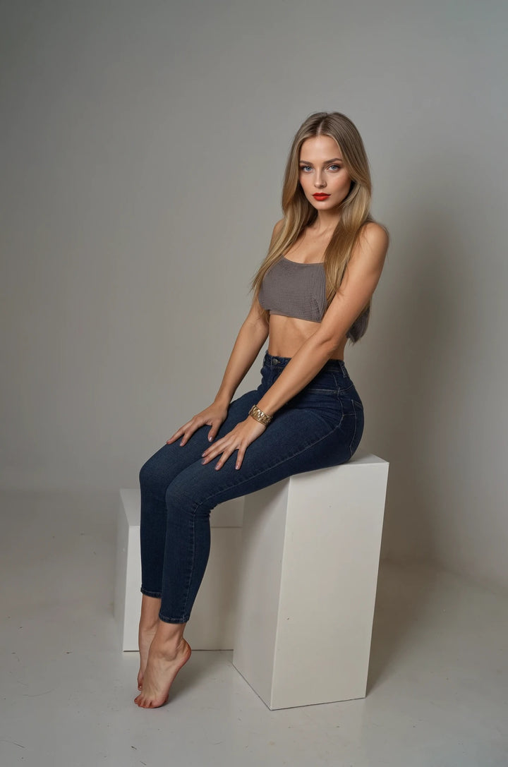 Musselin Bandeau Top Lina