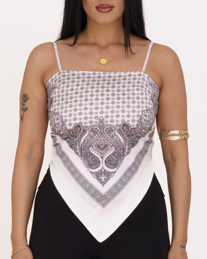 Paisley Scarf Top – Stilvoller Boho-Look für den Sommer